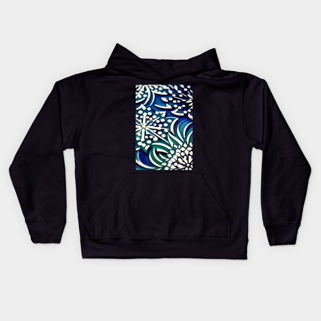 Snowflakes 2 Kids Hoodie by robsteadman